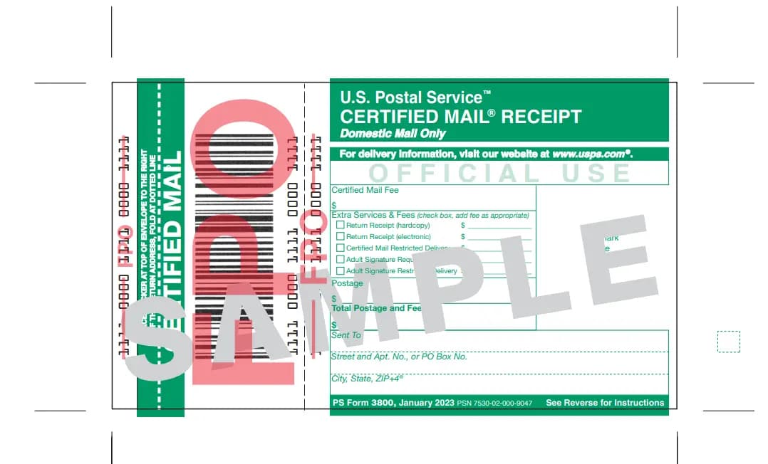 Certified Mail Forms (2025 Guide): PS Form 3800, 3811, 3806 & More - Step-by-step guide with examples and screenshots