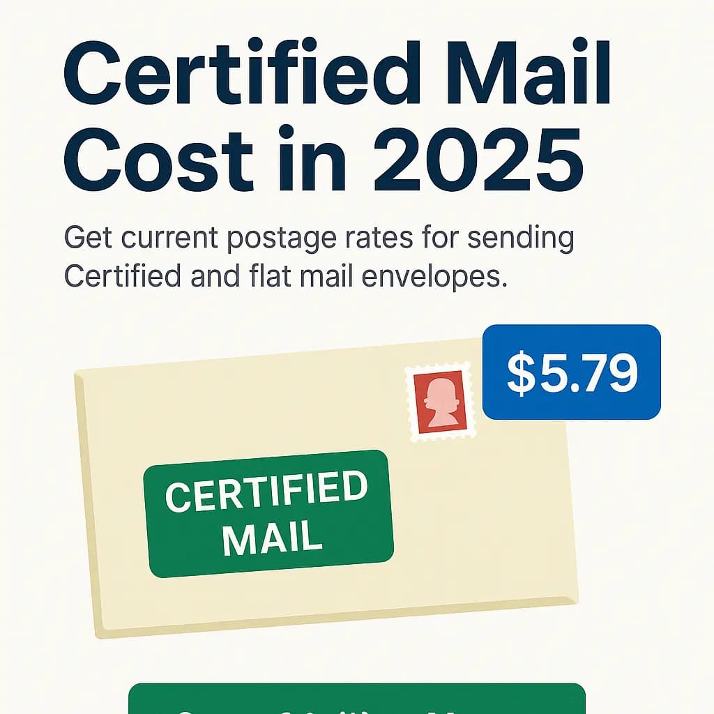 Certified Mail in 2025 – USPS Fees & Online Alternatives Explained - Step-by-step guide with examples and screenshots
