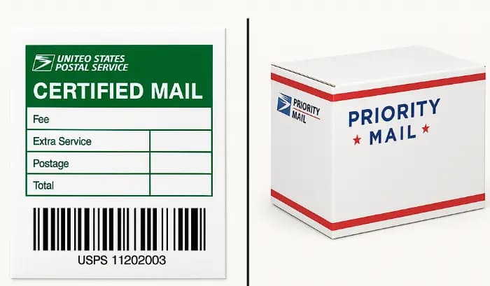 Certified Mail vs Priority Mail (2025): Which Should You Use? - Step-by-step guide with examples and screenshots