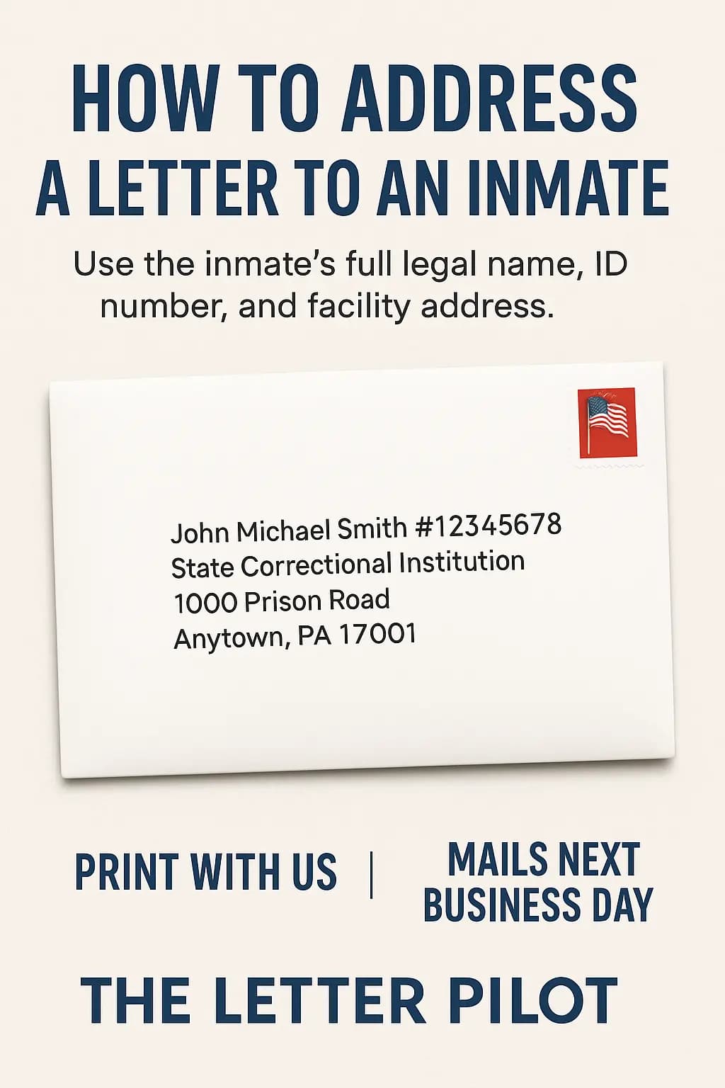 How to Address a Letter to an Inmate - Step-by-step guide with examples and screenshots