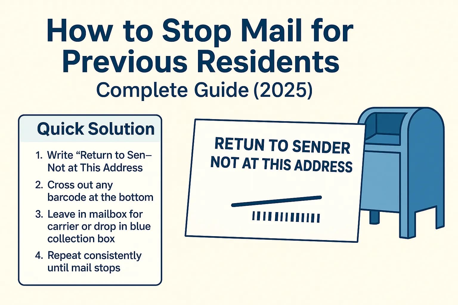 How to Stop Mail for Previous Residents: Complete Guide (2025) - Step-by-step guide with examples and screenshots