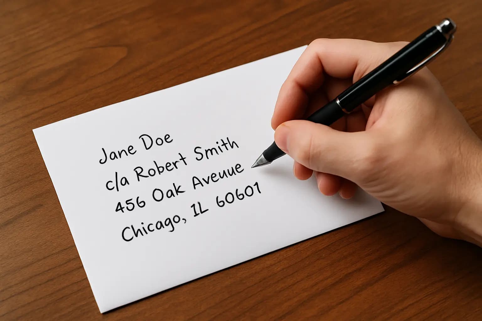 How to Use "In Care Of" (c/o) in a USPS Address — Format, Examples, Rules - Step-by-step guide with examples and screenshots