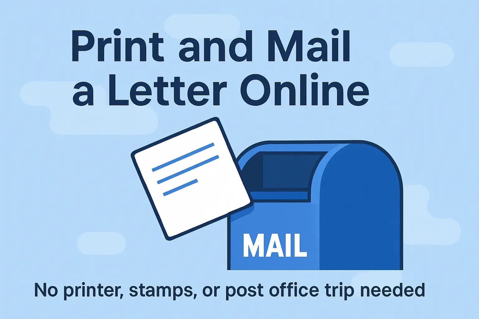 How to mail a letter online